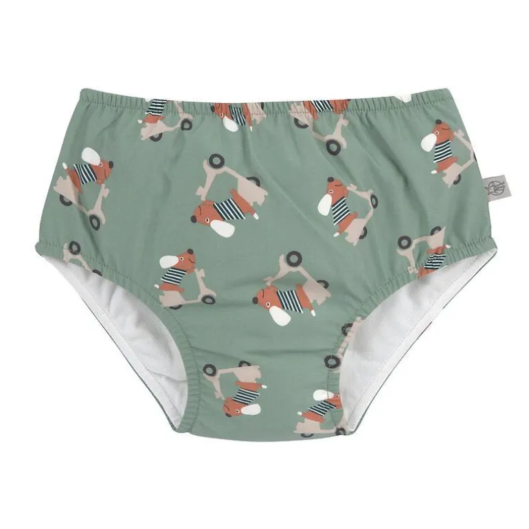 Maillot de bain couche LASSIG - Scooter/Chien vert