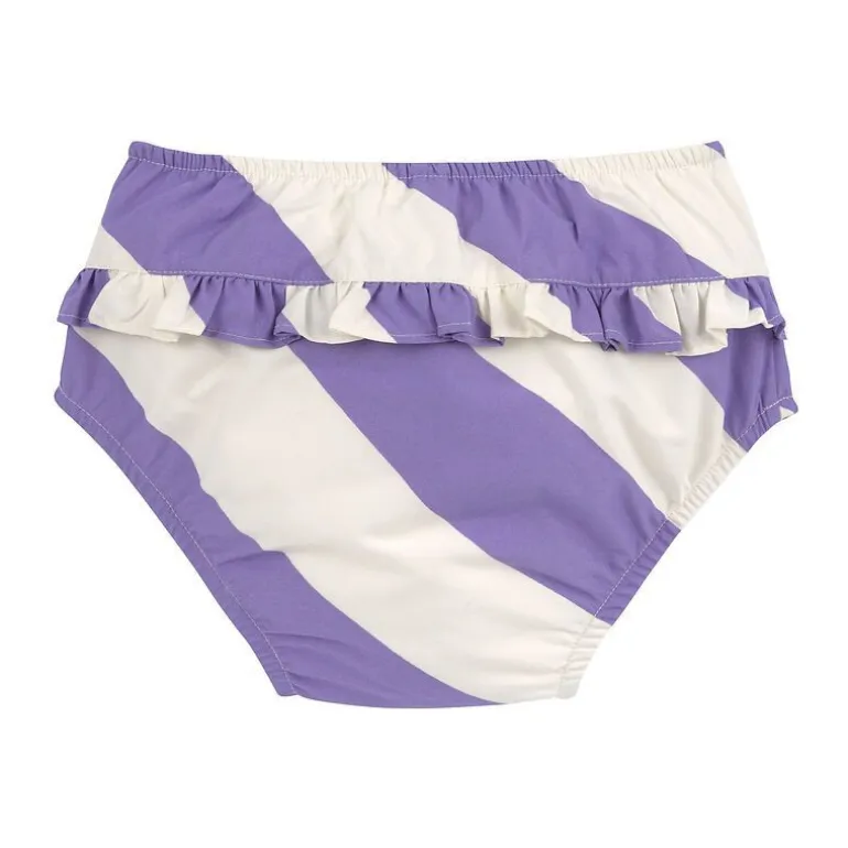 Maillot de bain couche LASSIG - Rayures violet/sel marin