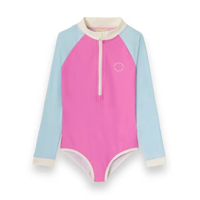 Maillot de bain fille anti-UV - KietLa - Rose Bleu