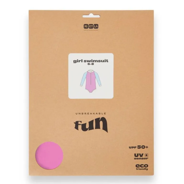 Maillot de bain fille anti-UV - KietLa - Rose Bleu