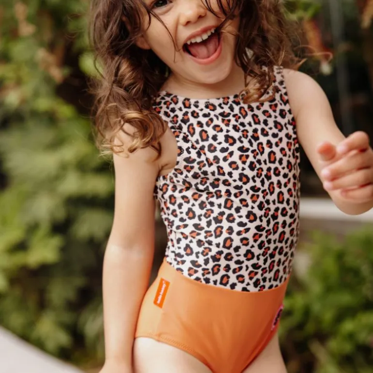 Maillot de bain fille 1 pièce - Hello Hossy - Leopard