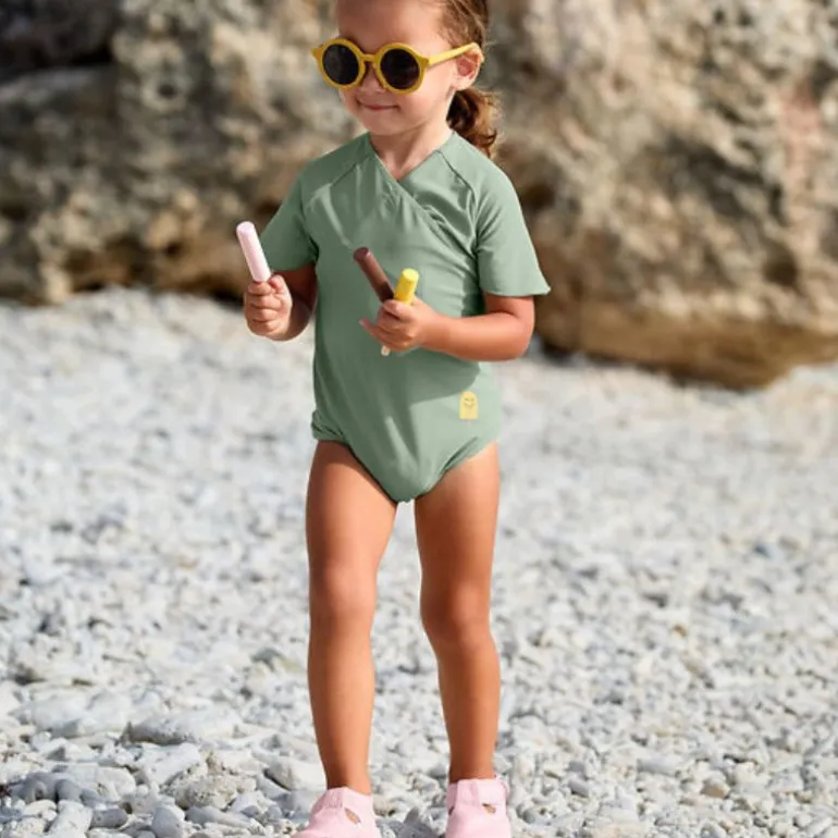 Maillot de bain 1 pièce manches courtes anti-UV - Lassig - Vert