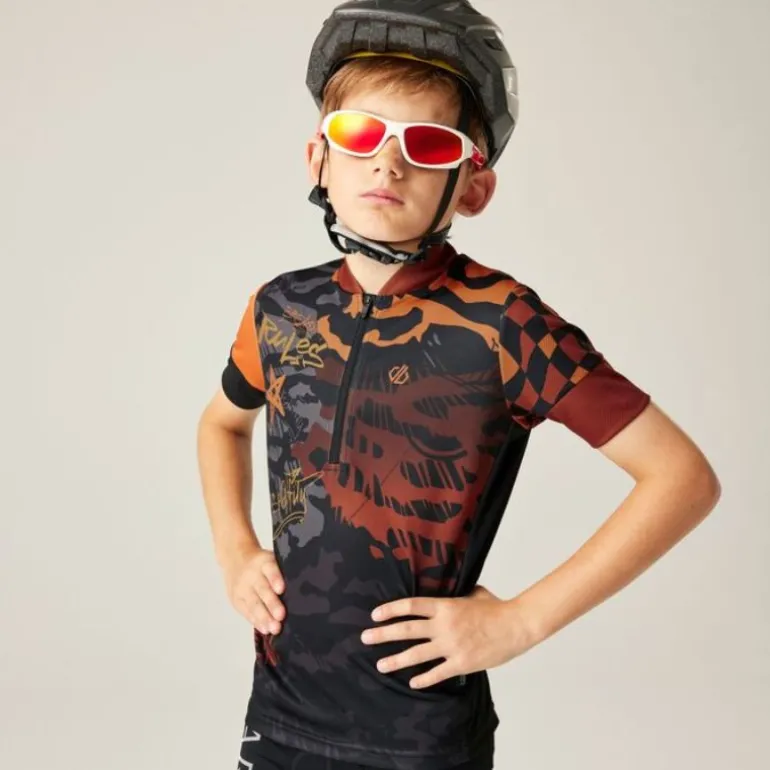 Maillot de vélo enfant Dynamite Jersey - Dare2b - Black Graffiti