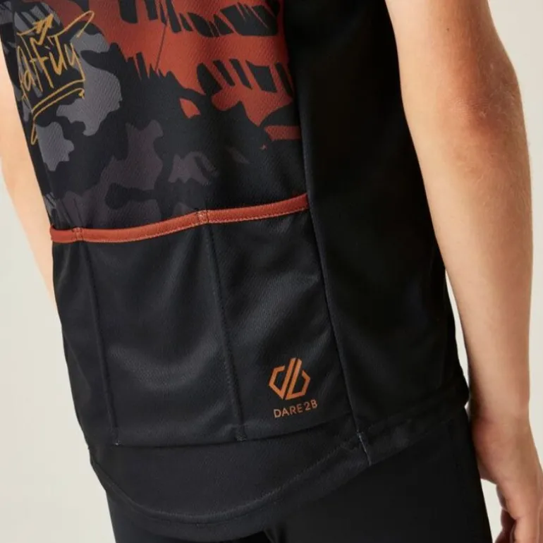 Maillot de vélo enfant Dynamite Jersey - Dare2b - Black Graffiti