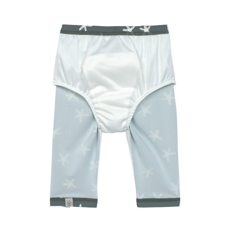 Maillot short et couche intégrée - Lassig - Etoile de mer / olive foncé