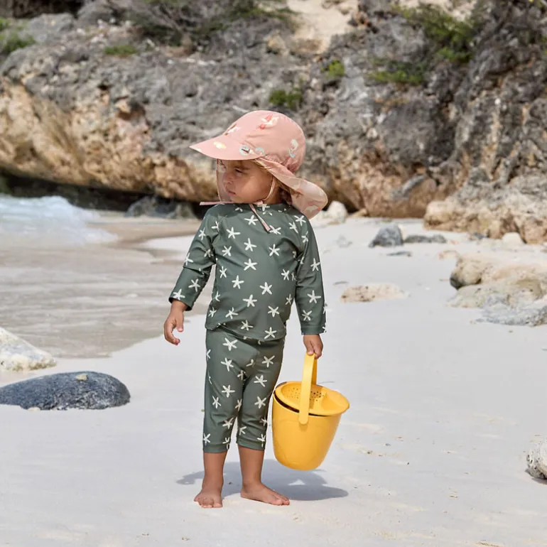 Maillot short et couche intégrée - Lassig - Etoile de mer / olive foncé