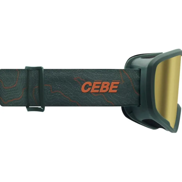 Masque ski enfant - Cébé Hoopoe 2 - 5 ans/8 ans - Forest / Amber Gold