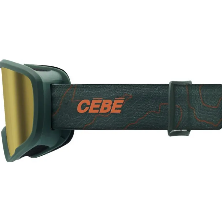 Masque ski enfant - Cébé Hoopoe 2 - 5 ans/8 ans - Forest / Amber Gold