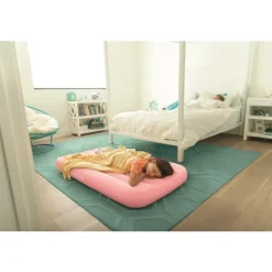 Matelas gonflable enfant Intex floqué - 3 à 10 ans - Rose