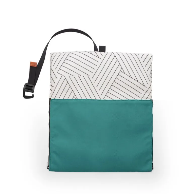 Matelas à langer nomade Paquier Pouch V4 - MeroMero - Silver Pine/Cream
