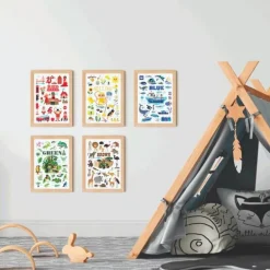 Mini Poster + 30 gommettes - La Jungle - Poppik