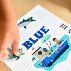 Mini Poster + 26 gommettes - La Mer - Poppik
