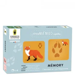 Mémo nature - L'animal et son empreinte - Pirouette Cacahouète