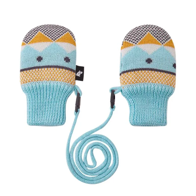 Moufles bébé en laine Merinos - Moomin Viska - Reima - Cold Mint