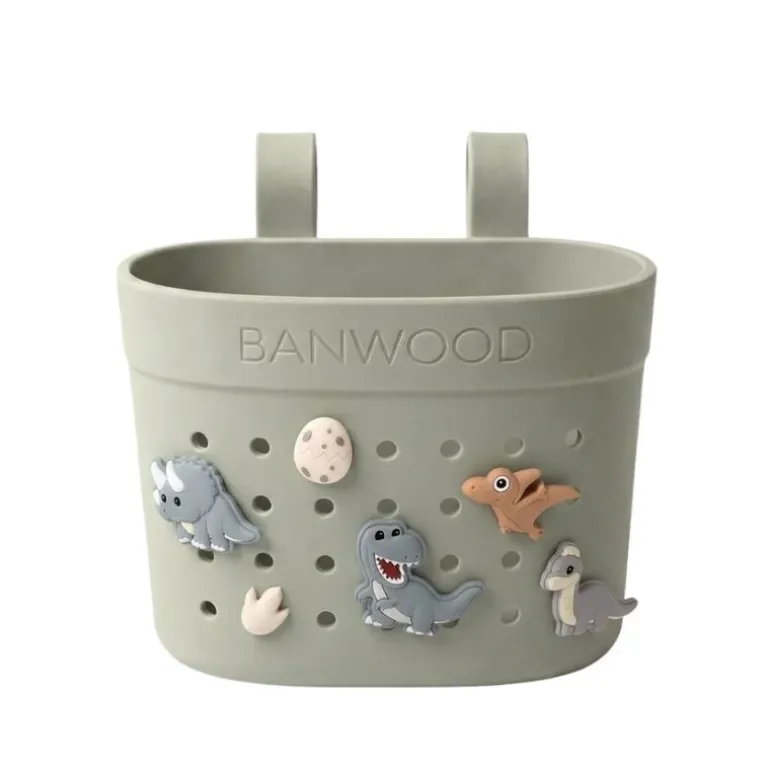 Panier vélo enfant Pin & Ride - Banwood - Olive
