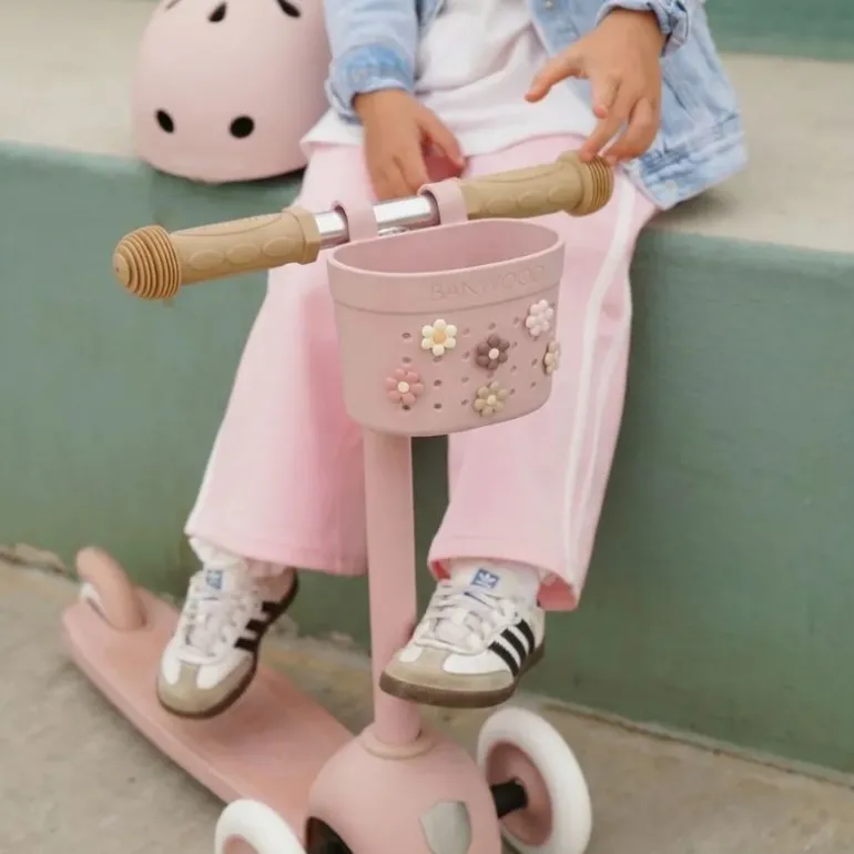 Panier vélo enfant Pin & Ride - Banwood - Dustyrose
