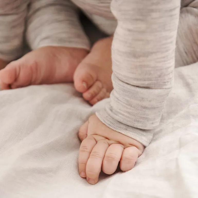 Pantalon Mérinos bébé - Kotoisa - Melange gris clair - Reima