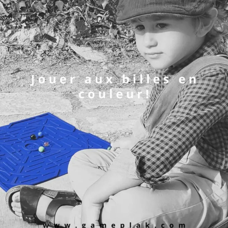 Parcours à billes - Game Plak - Cosmos Bleue