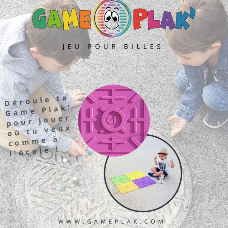 Parcours à billes - Game Plak - Rose