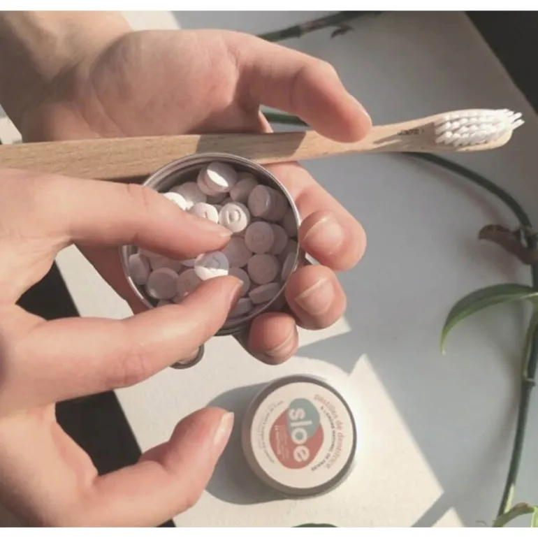 Pastilles de dentifrice bio - Sloe - Fraise