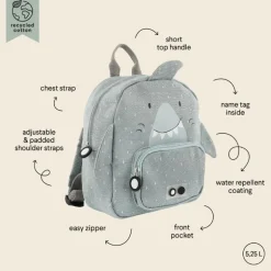 Petit sac à dos enfant - Trixie - Requin