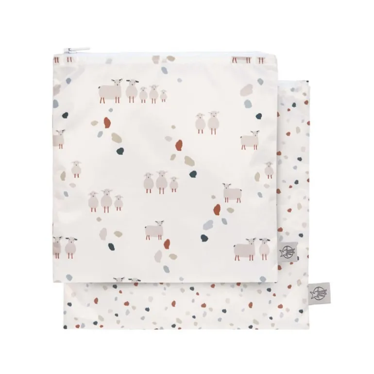 Poche à goûter étanche et réutilisable - Lassig - Tiny Farmer Mouton