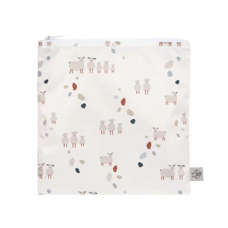 Poche à goûter étanche et réutilisable - Lassig - Tiny Farmer Mouton