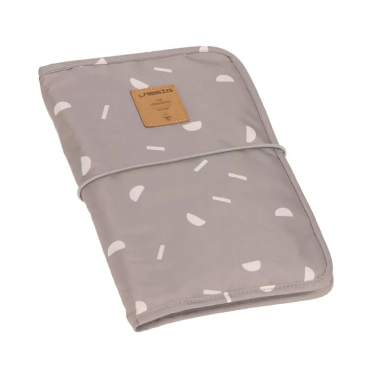 Pochette de change bébé - Lassig - Blocks taupe