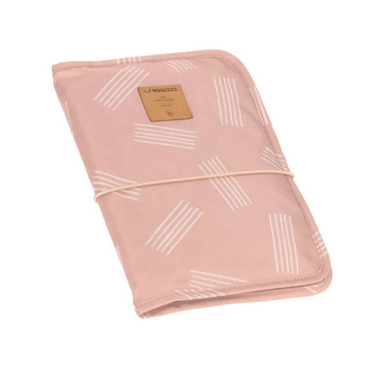 Pochette de change bébé - Lassig - Rayure Rose