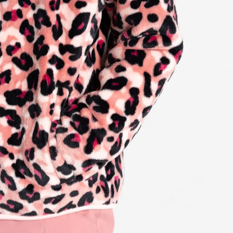 Polaire enfant Zesty - Dare2B - Dusty Rose / Léopard Print