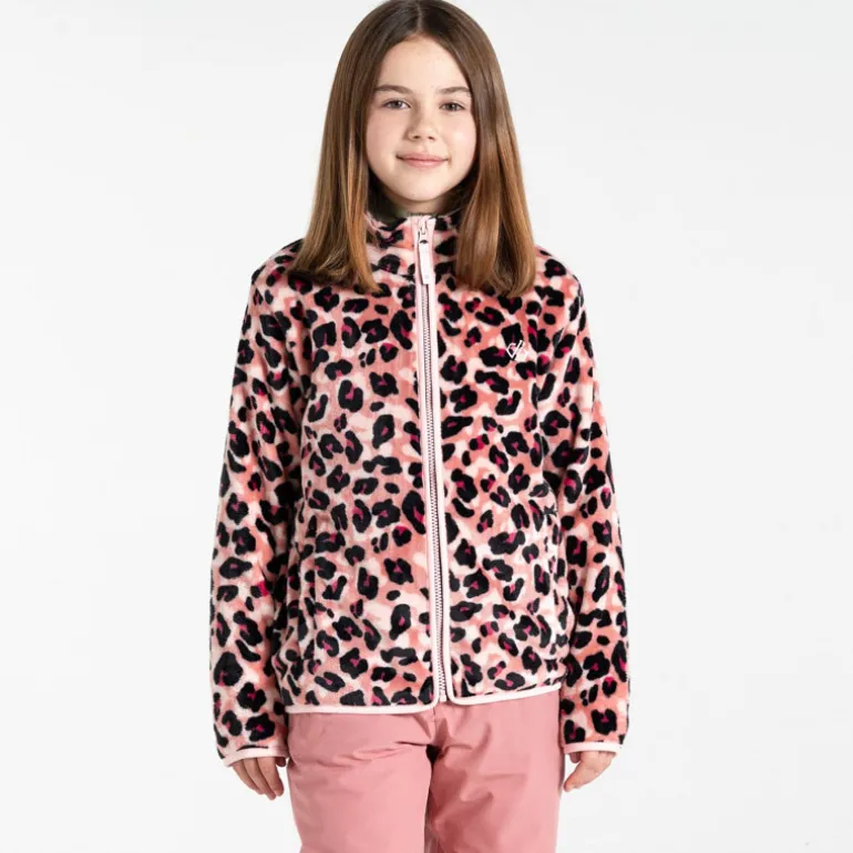 Polaire enfant Zesty - Dare2B - Dusty Rose / Léopard Print