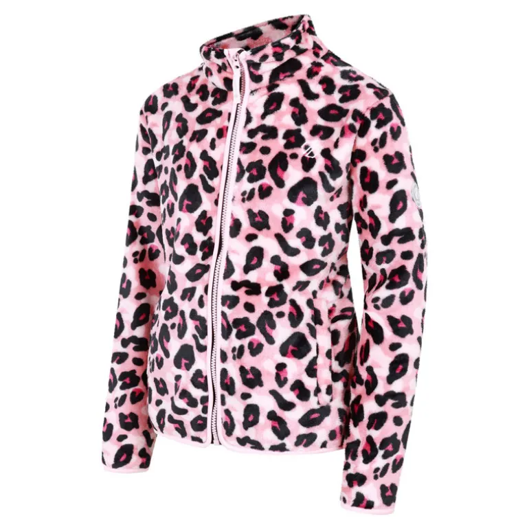 Polaire enfant Zesty - Dare2B - Dusty Rose / Léopard Print