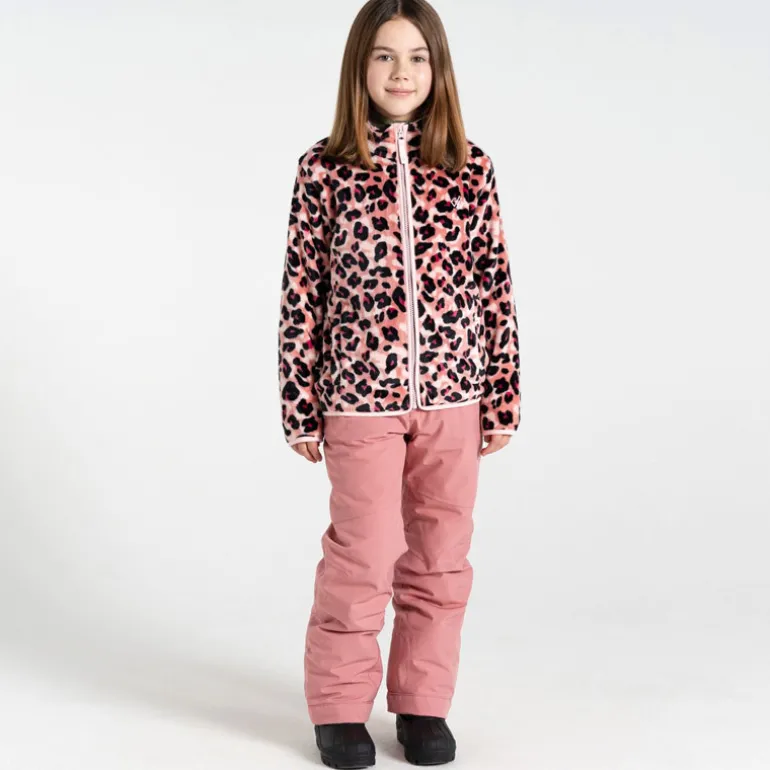Polaire enfant Zesty - Dare2B - Dusty Rose / Léopard Print