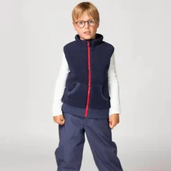 Polaire sans manche enfant - Ducksday - Dark Blue / Red