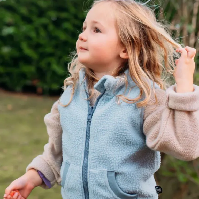 Polaire sans manche enfant - Ducksday - Light Blue / Blue