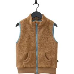 Polaire sans manche enfant - Ducksday - Brown / Light Blue