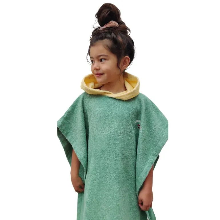 Poncho de bain Poule Party - Menthe Citron