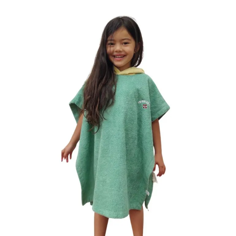 Poncho de bain Poule Party - Menthe Citron