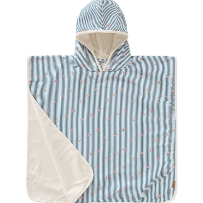 Poncho de plage anti-UV - Fresk - Stripes & Crabs