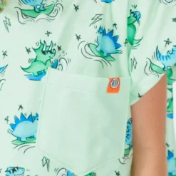 Poncho de plage enfant 4 à 12 ans - After Essentials - Dino Green