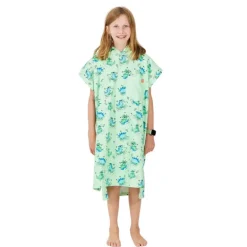 Poncho de plage enfant 4 à 12 ans - After Essentials - Dino Green