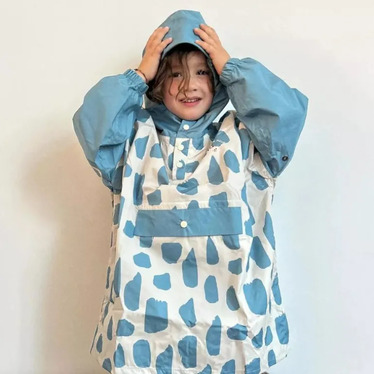 Poncho de pluie - Poule Party - Icy Blue
