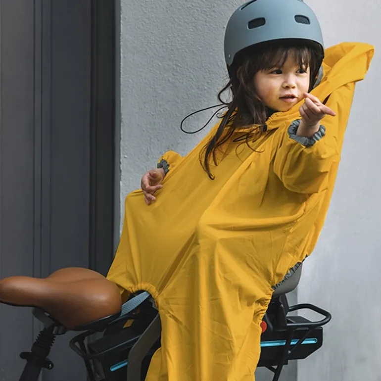 Poncho pour siège vélo enfant - Rainette - Jaune