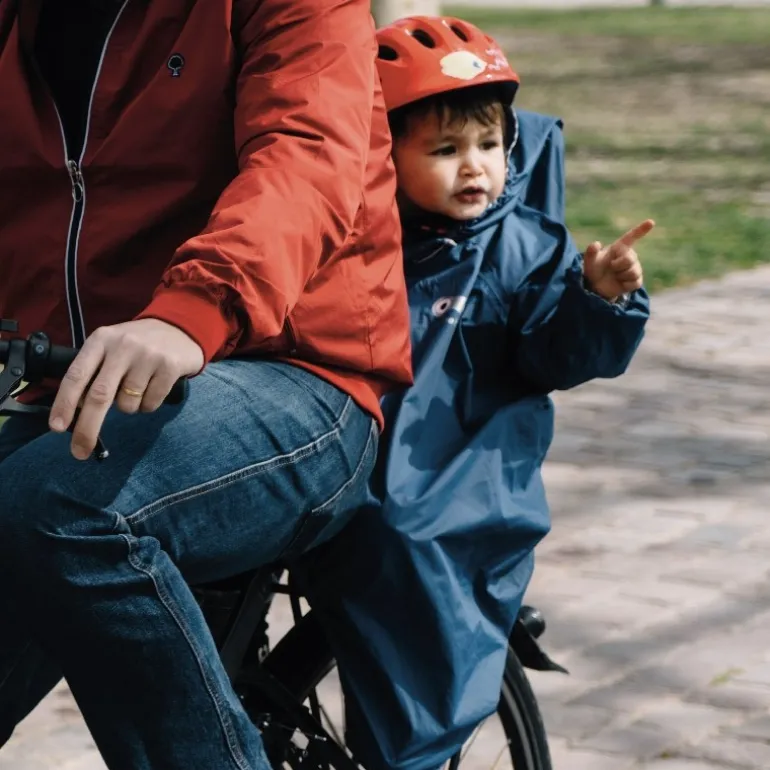 Poncho pour siège vélo enfant - Rainette - Jaune