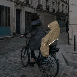 Poncho pour siège vélo enfant - Rainette - Vegan - Beige
