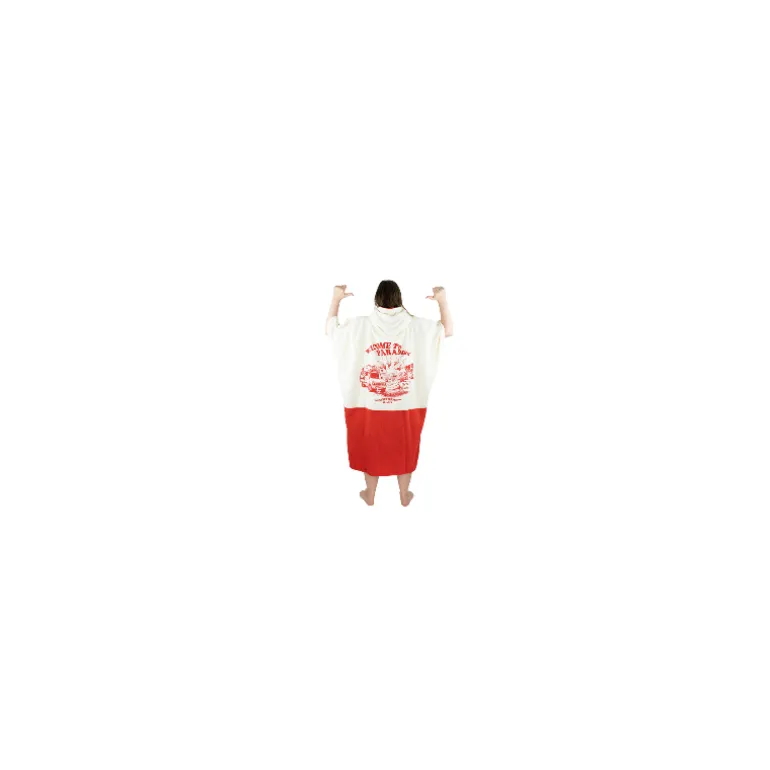 Poncho surf Adulte - All-in - Welcome Red