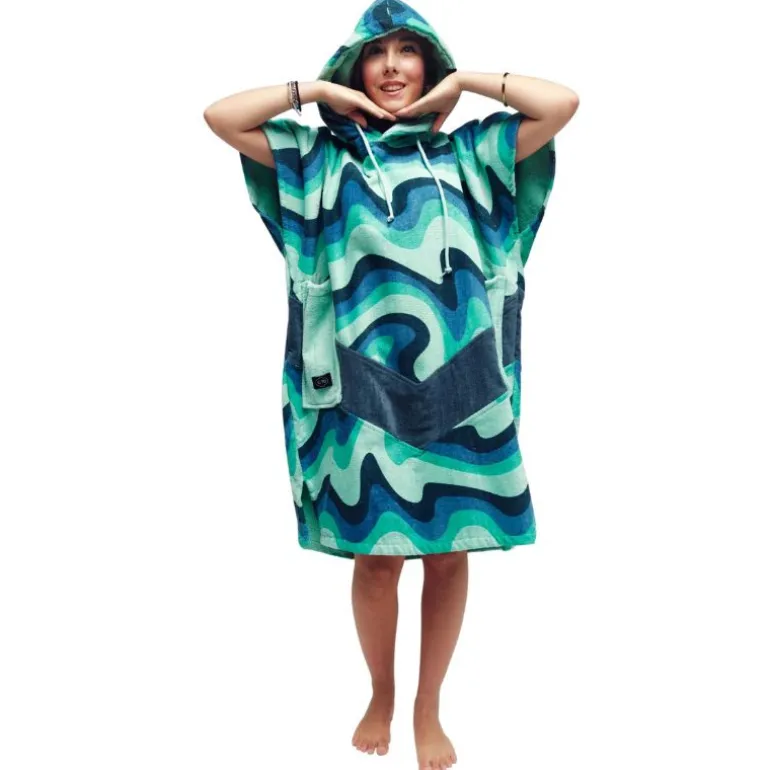 Poncho surf enfant - 6 à 9 ans - All-in - Berlin Blue