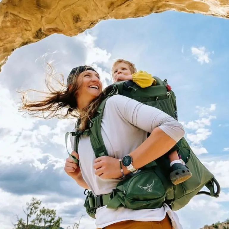 Porte-bébé de rando Poco Premium - Osprey - Koseret green