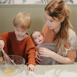 Porte bébé Sling Sergé Brisé - Néobulle - Beige sable