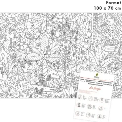 Poster coloriage - Jungle - Pirouette Cacahouète